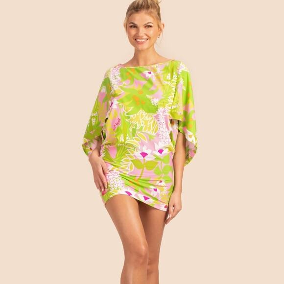 Trina Turk La Palma Swim Tunic Cover-Up Tropical Print | Women's Small - Picture 12 of 14